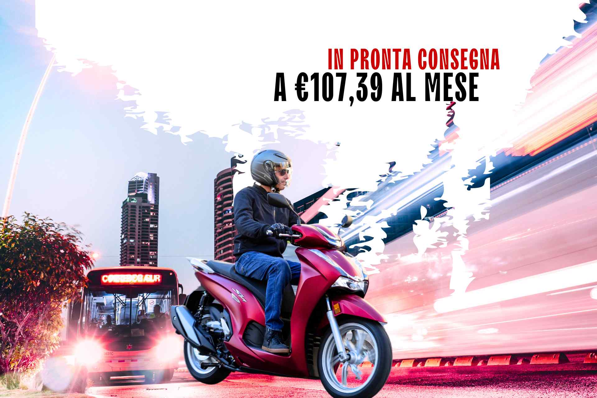 Honda SH350i da €107,39 al mese